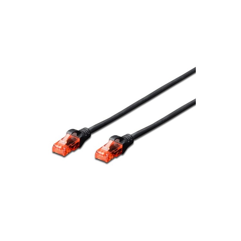 9604-Ewent EW-6U-030 cable de red Negro 3 m Cat6 U/UTP (UTP)