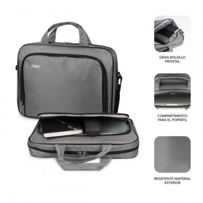 SUBBLIM Maletin Ordenador Oxford Laptop Bag 154 16 Grey