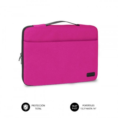 SUBBLIM Funda Ordenador Elegant Laptop Sleeve 133 14 Pink