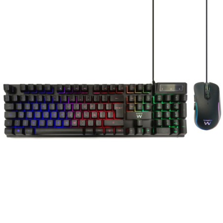 9646-Ewent PL3201 teclado USB QWERTY Espanol Negro
