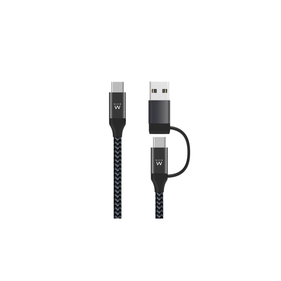9671-Ewent EW9918 cable USB 1 m USB 3.2 Gen 1 (3.1 Gen 1) USB C Negro 9671-Ewent EW9918 cable USB 1 m USB 3.2 Gen 1 (3.1 Gen 1) USB C Negro