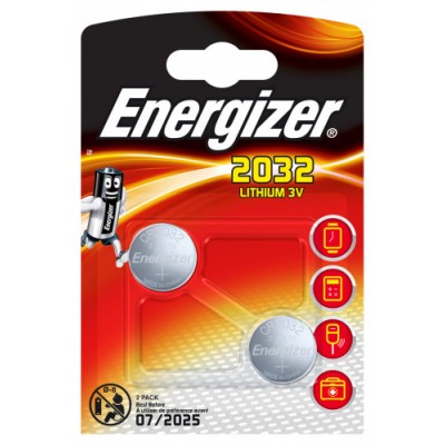 BLISTER 2 PILAS DE BOTON MODELO CR 2032 ENERGIZER E301021401