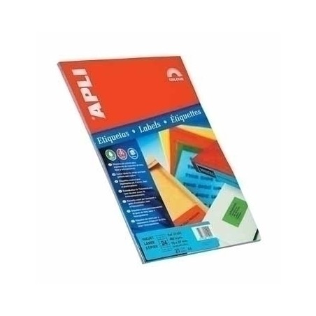 9701-APLI Self-adhesive labels 210 x 297mm Red etiqueta autoadhesiva Rojo 20 pieza(s)
