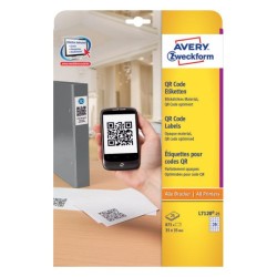 9711-Avery L7120-25 etiqueta autoadhesiva Plaza Permanente Blanco 875 pieza(s)