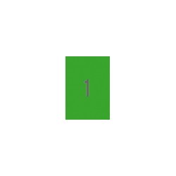 9715-PACK 20 HOJAS (20 UDS) ETIQUETAS VERDES 210X297MM APLI 1602.