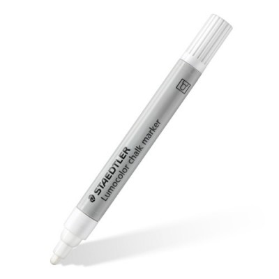 Staedtler Lumocolor marcador de tiza Bala Azul Rojo Blanco Amarillo 4 piezas