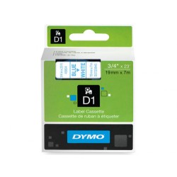 972-CINTA ROTULADORA D1 19MMX7M AZUL/BLANCO DYMO S0720840
