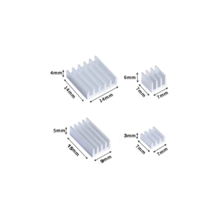 9729-RASPBERRY DISIPADOR, PACK COMPATIBLE PI 4