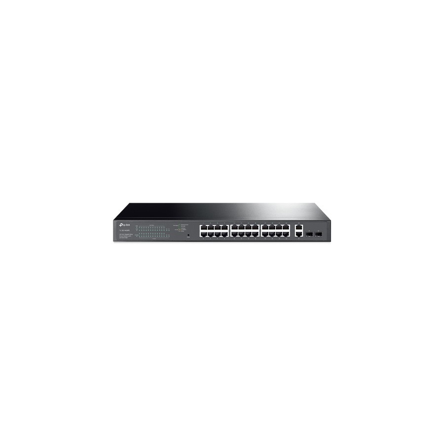 9735-TP-LINK TL-SG1428PE switch Gestionado Gigabit Ethernet (10/100/1000) Energia sobre Ethernet (PoE) 1U Negro 9735-TP-LINK TL-SG1428PE switch Gestionado Gigabit Ethernet (10/100/1000) Energia sobre Ethernet (PoE) 1U Negro