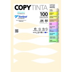 9741-PAQUETE 100 HOJAS A4 80G COLORES SURTIDOS PASTEL (10 HOJAS x COLOR) FABRIANO 11302