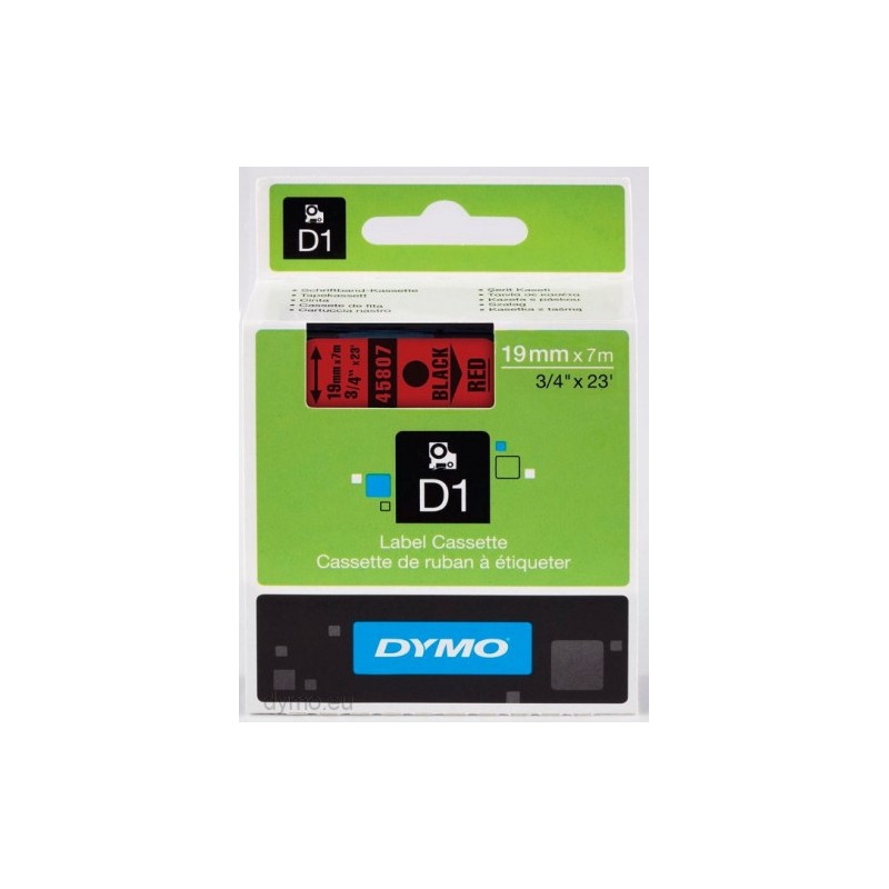 976-CINTA ROTULADORA D1 19MMX7M NEGRO/ROJO DYMO S0720870 976-CINTA ROTULADORA D1 19MMX7M NEGRO/ROJO DYMO S0720870