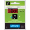 976-CINTA ROTULADORA D1 19MMX7M NEGRO/ROJO DYMO S0720870