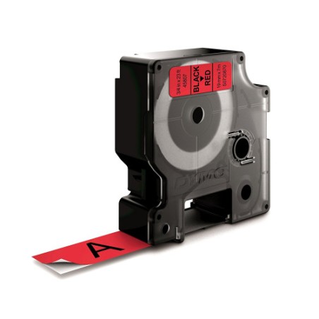 977-CINTA ROTULADORA D1 19MMX7M NEGRO/ROJO DYMO S0720870
