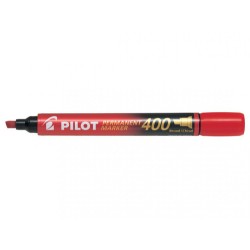 9789-MARCADOR PERMANENTE PUNTA BISELADA SCA-400 ROJO PILOT SCA-400-R