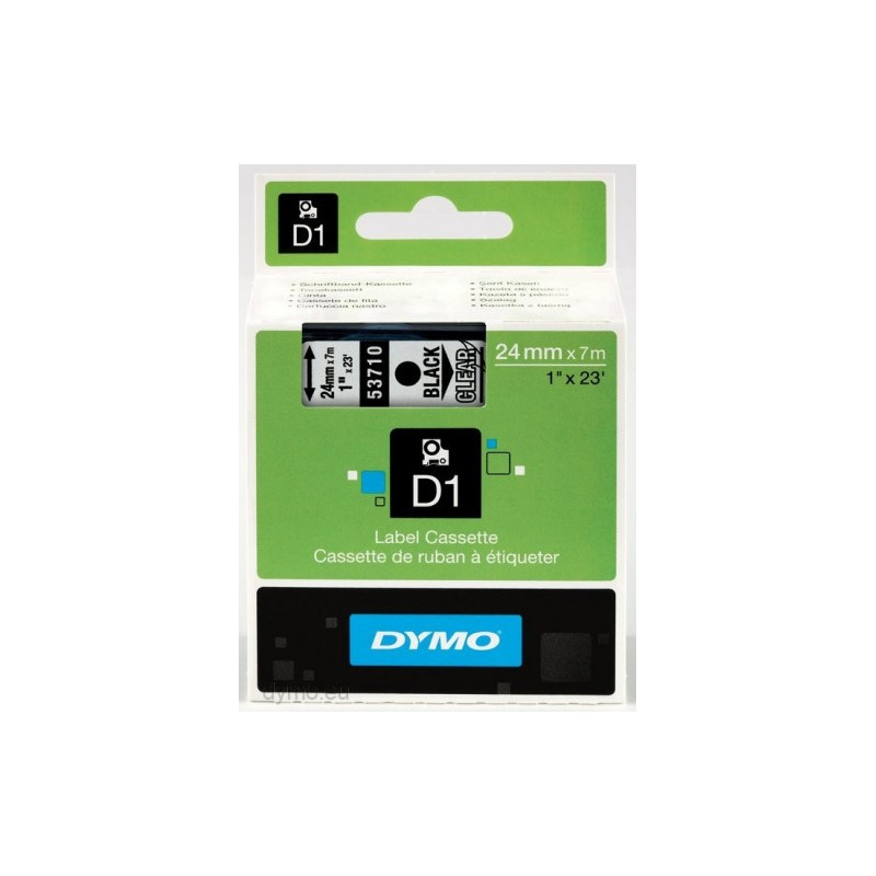 980-CINTA ROTULADORA D1 24MM NEGRO/TRANSPARENTE DYMO S0720920 980-CINTA ROTULADORA D1 24MM NEGRO/TRANSPARENTE DYMO S0720920