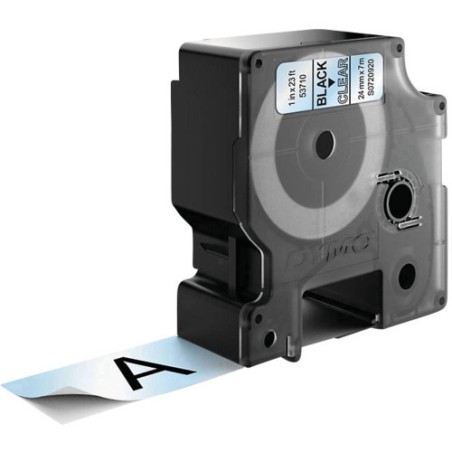 981-CINTA ROTULADORA D1 24MM NEGRO/TRANSPARENTE DYMO S0720920