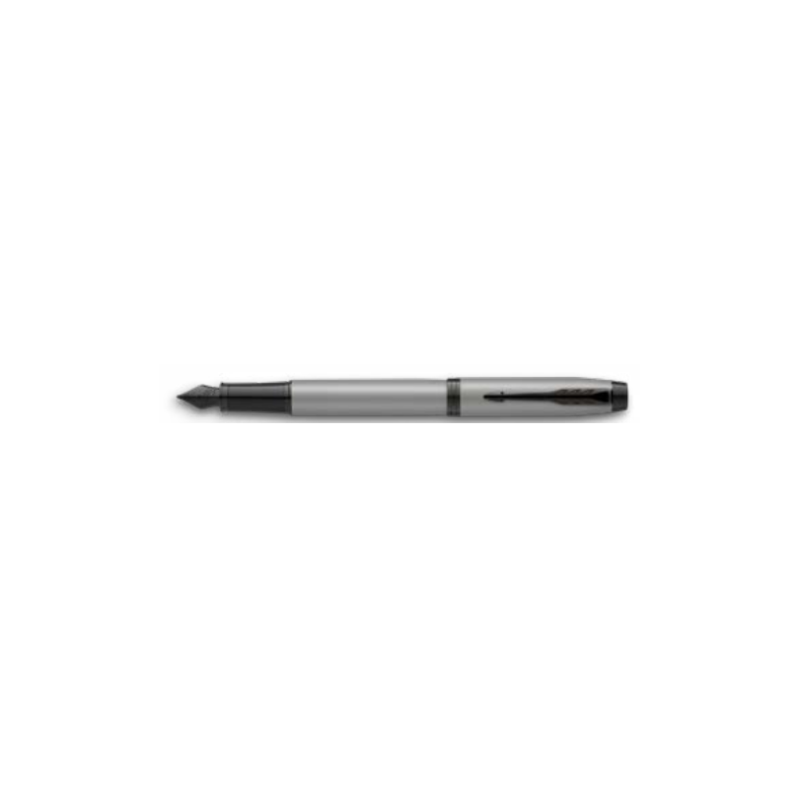 9817-PLUMA IM GRIS MATE/ADORNOS NEGROS MEDIUM PARKER 2127620