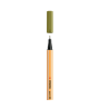 9837-ROTULADOR PUNTA FINA POINT 88 0.4MM VERDE BARRO STABILO 88/37
