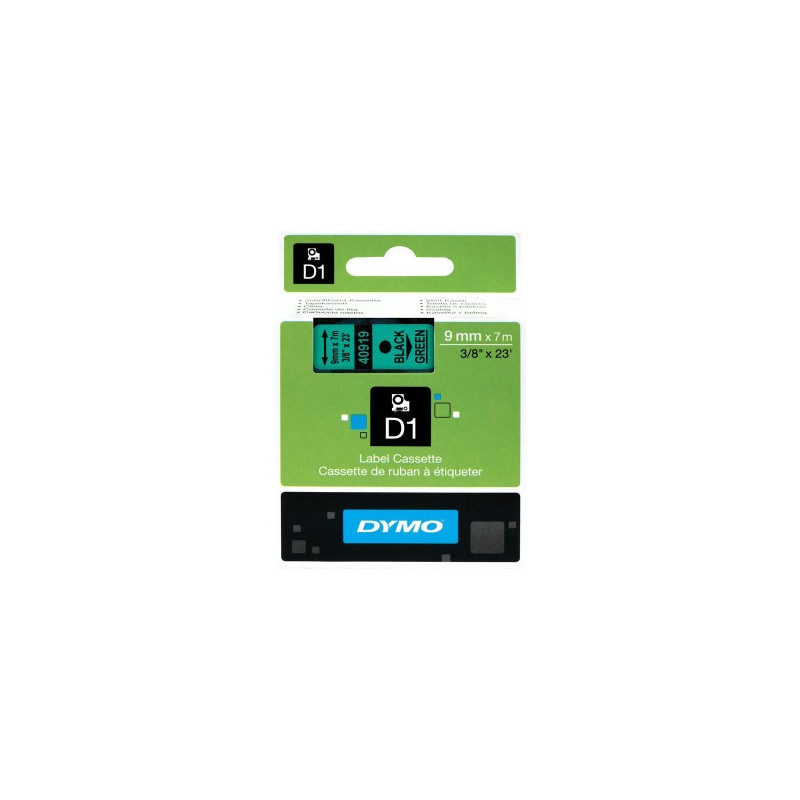 984-CINTA ROTULADORA D1 9MMX7M NEGRO/VERDE DYMO S0720740 984-CINTA ROTULADORA D1 9MMX7M NEGRO/VERDE DYMO S0720740