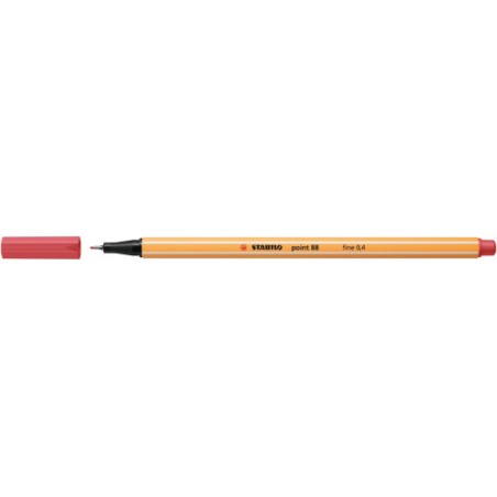 9840-ROTULADOR PUNTA FINA POINT 88 0.4MM ROJO OXIDO STABILO 88/47