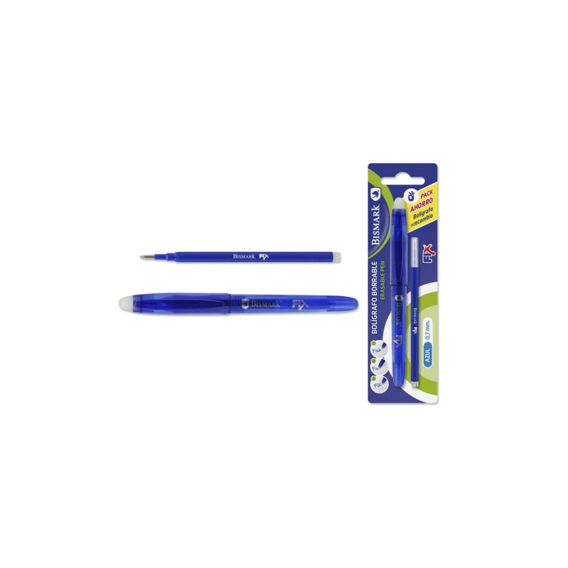 9850-BOLIGRAFO BORRABLE C/CAPUCHON+1 RECAMBIO AZUL BISMARK 329570 9850-BOLIGRAFO BORRABLE C/CAPUCHON+1 RECAMBIO AZUL BISMARK 329570