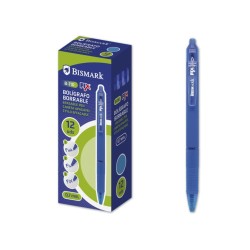 9856-BOLIGRAFO BORRABLE C/CLIP AZUL BISMARK 330215