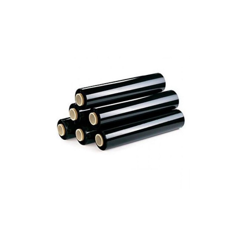 9865-CAJA DE 6 BOBINAS FILM NEGRO 50 CM ANCHO 23 MICRAS 2300 GRAMOS X ROLLO 324NEGRO 324NEGRO