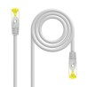 9868-Nanocable Cable de red latiguillo RJ45 LSZH CAT.6A SFTP AWG26, Gris, 1.5 m