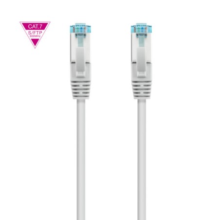 9871-Nanocable Cable de Red Cat.7 600MHZ LSZH SFTP PIMF AWG26, Gris, 5 m
