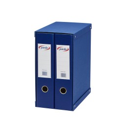 9924-MODULO COMPACTO AZUL INDEFORMABLE 2 ARCHIVADORES PALANCA PARDO 924203