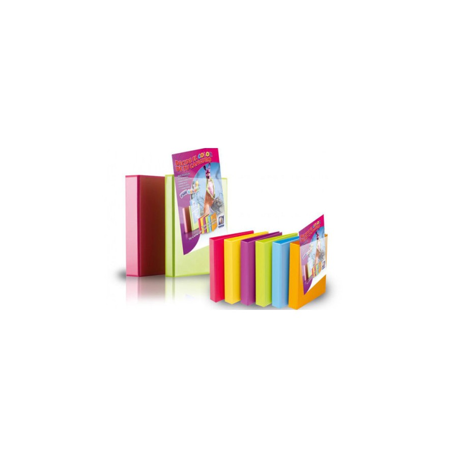 9927-CARPETA CANGURO FUN COLOR A4 4 ANILLAS MIXTAS 25 MM FUN COLORES SURTIDOS IBERPLAS 8425FCM4