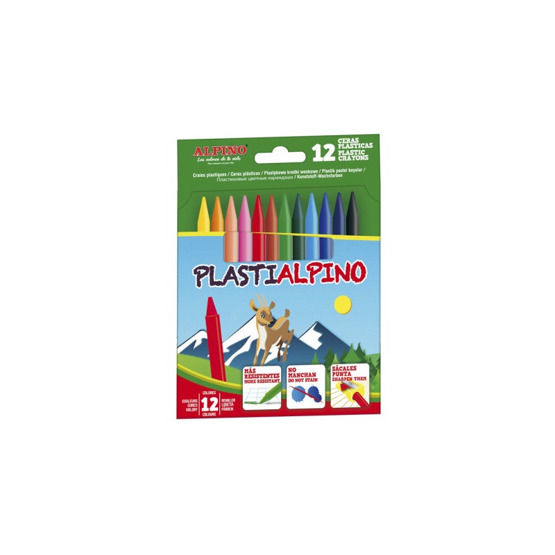 9938-ESTUCHE 12 CERAS PLASTIALPINO ALPINO PA000012