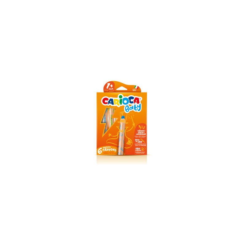9950-CAJA 6 LAPICES 3 EN 1 + SACAPUNTAS CARIOCA BABY 42817 9950-CAJA 6 LAPICES 3 EN 1 + SACAPUNTAS CARIOCA BABY 42817