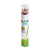 9965-TUBO 12 UNIDADES LAPICES DE COLORES HEXAGONALES + SACAPUNTAS CARIOCA 43340