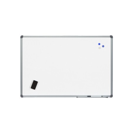 9982-PIZARRA LACADA BLANCA MAGNETICA MARCO DE ALUMINIO 200X120CM ROCADA 6411